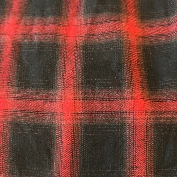 Saint Laurent Paris Black & Red Plaid Flannel Button-Up Shirt Size Small - Picture 5 of 8